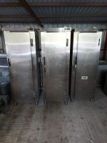 used stainless steel upright maintenance cabinet