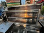 used stainless steel crockery storage with sliding glass doors