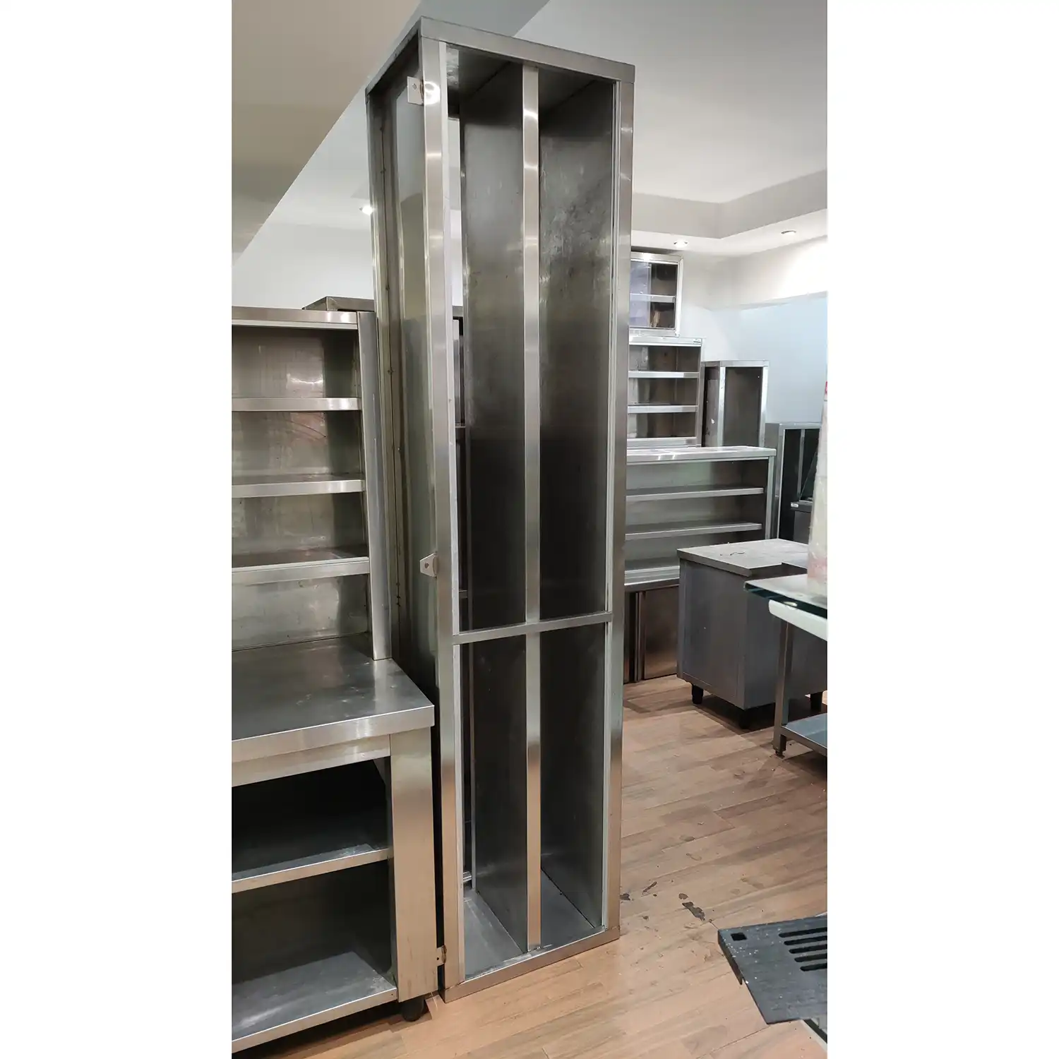 used-65377 used stainless steel cutlery storage unit