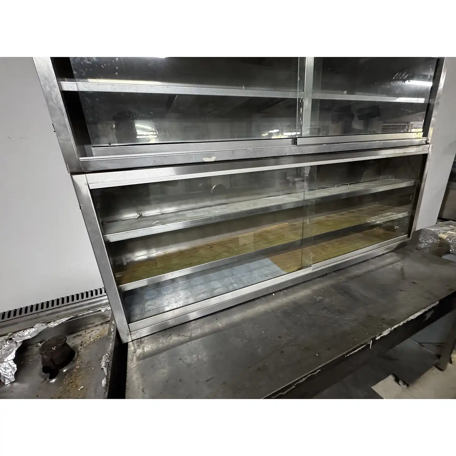 used-65409 used stainless steel wall mounted cutlery cabinet