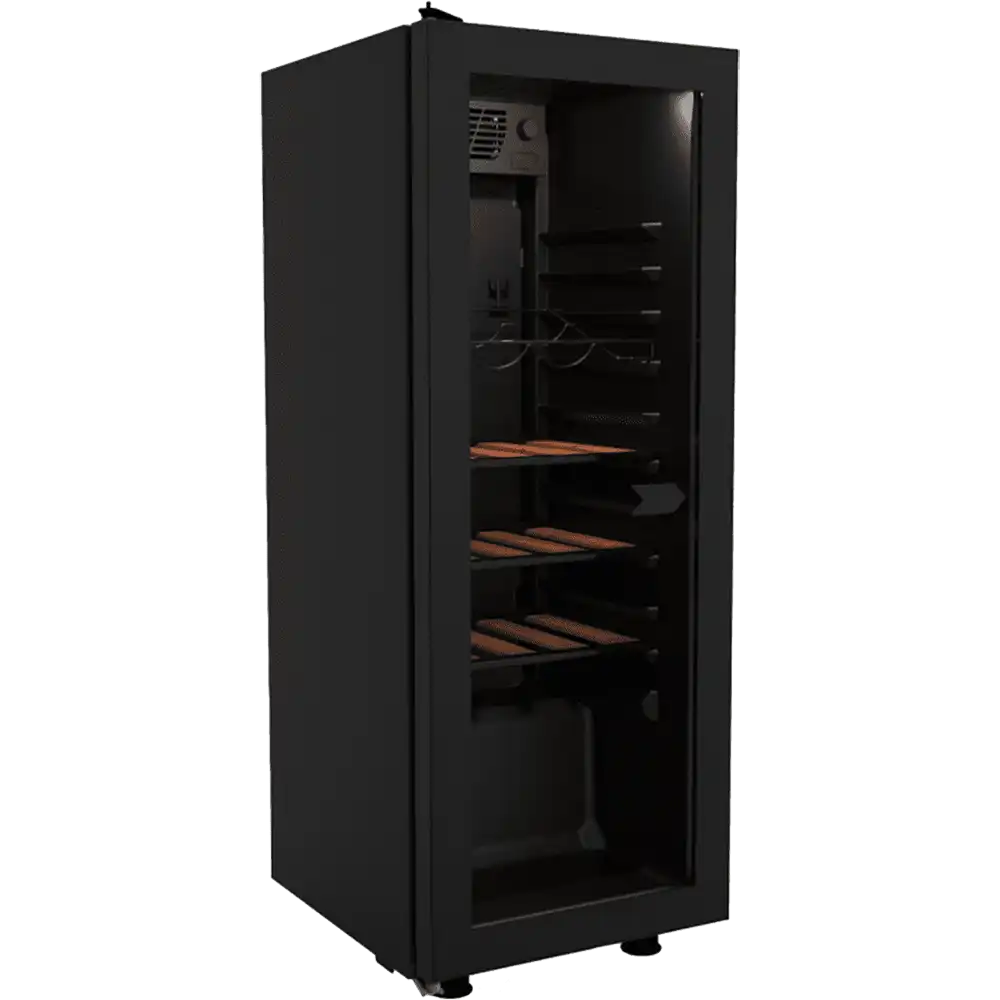 crystal wine chilled display