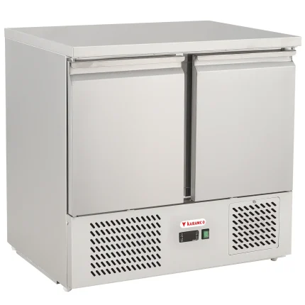 karamco stainless steel chilled workbench