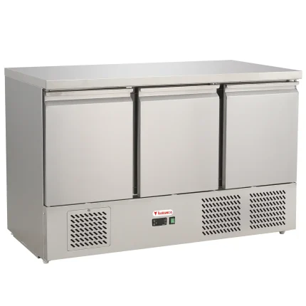 karamco stainless steel chilled workbench