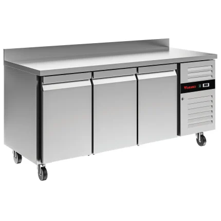 karamco stainless steel chilled workbench