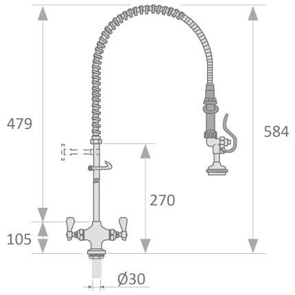 metal inox showerhead