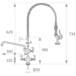 metal inox showerhead