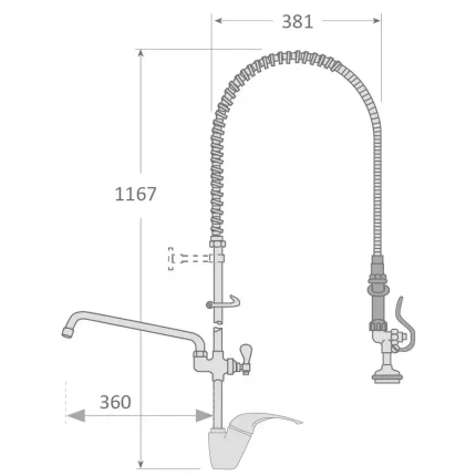 metal inox showerhead