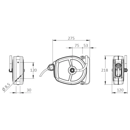 metal inox showerhead