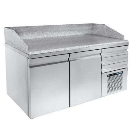 niki inox pizza fridge workbench