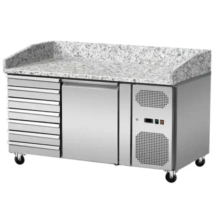 ventus stainless steel pizza fridge